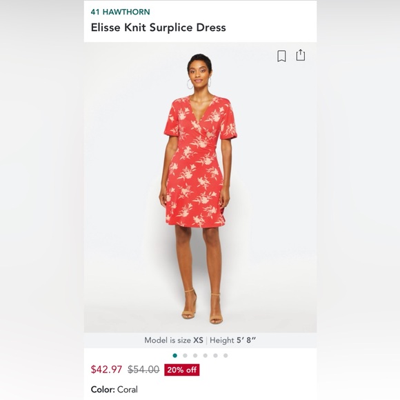 Elisse Knit Surplice Dress
